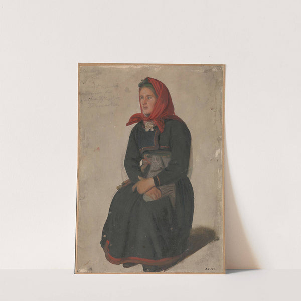 Peasant Woman from Telemark (1844) by Adolph Tidemand