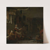 Peasant Woman Spinning by Thomas Wijck