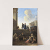 Peasants Before Church Steps by Anton Goubau