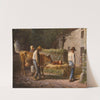 Peasants Bringing Home a Calf Born in the Fields by Jean-François Millet