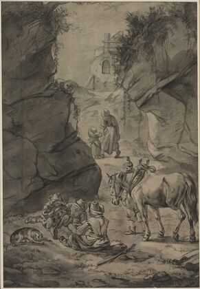 Peasants in a Rocky Landscape (1629–66)