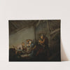 Peasants In A Tavern, Possibly A Depiction Of The Sense Of Hearing by Adriaen van Ostade