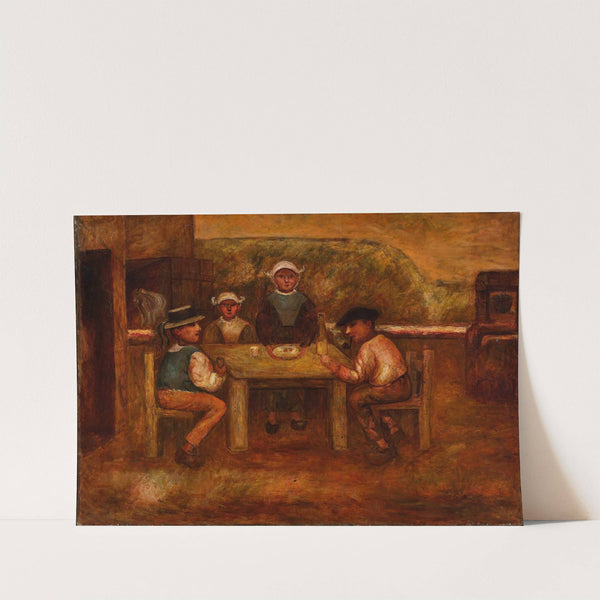 Peasants’ meal (1919) by Tadeusz Makowski