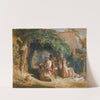 Peasants Of The Italian Tyrol At Their Devotions by John Frederick Lewis
