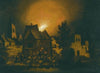 Peasants Putting Out A Village Fire At Night