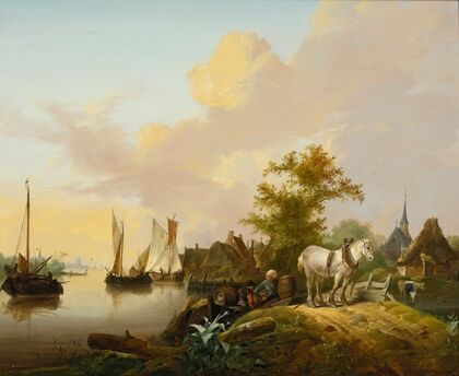 Peasants Unloading Cargo