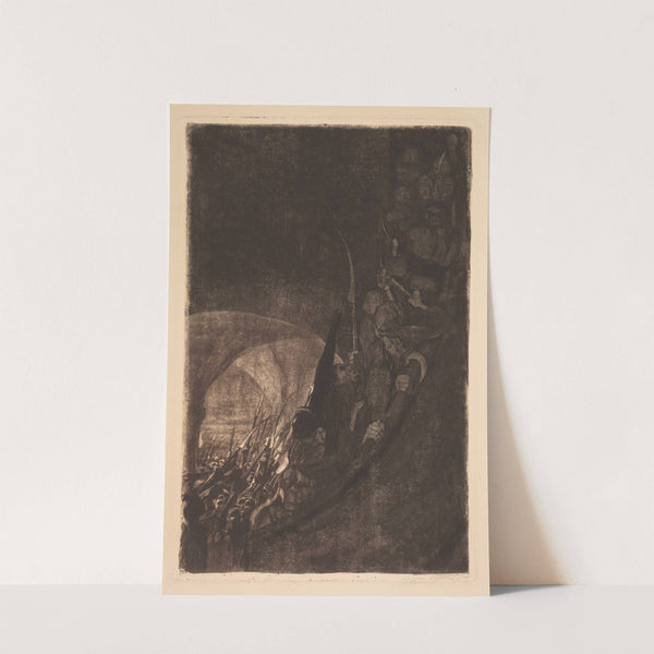Peasants&#039; War; Arming in a Vault by Käthe Kollwitz