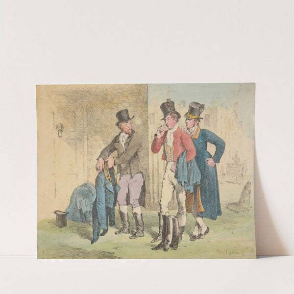 Peddler selling clothing by Denis Dighton