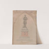 Pedestal Design for the Seventh Regiment Memorial in Central Park by Jacob Wrey Mould