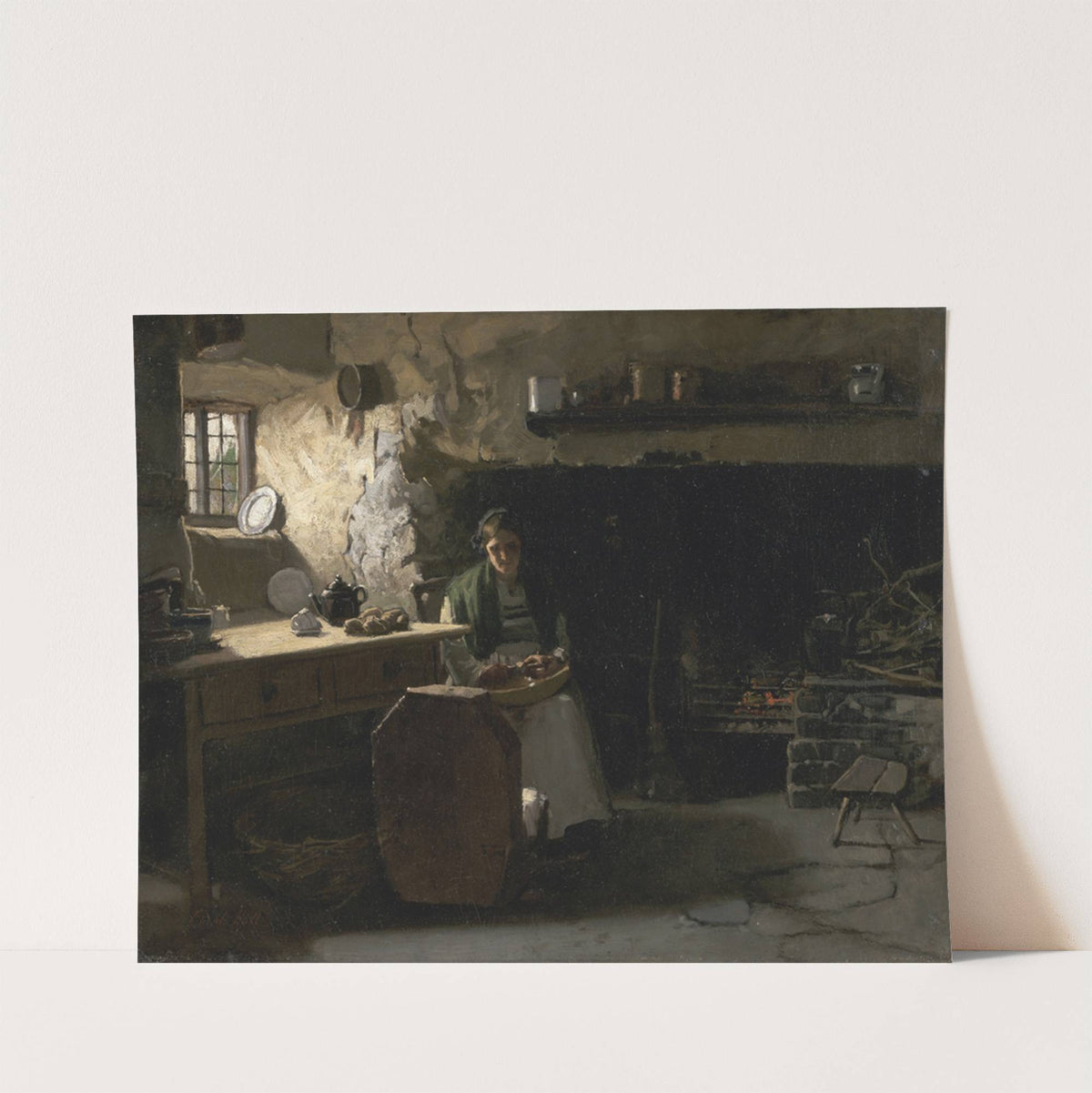 Peeling Potatoes by Frank Holl