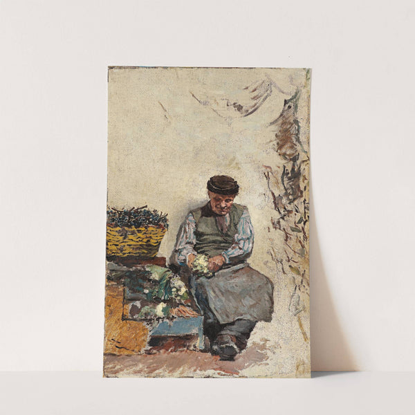 Peeling vegetables by Antonino Leto