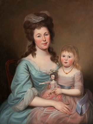 Peggy Sanderson Hughes and her Daughter