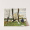 Peintre Au Bord D&#039;une Rivière by Norbert Goeneutte