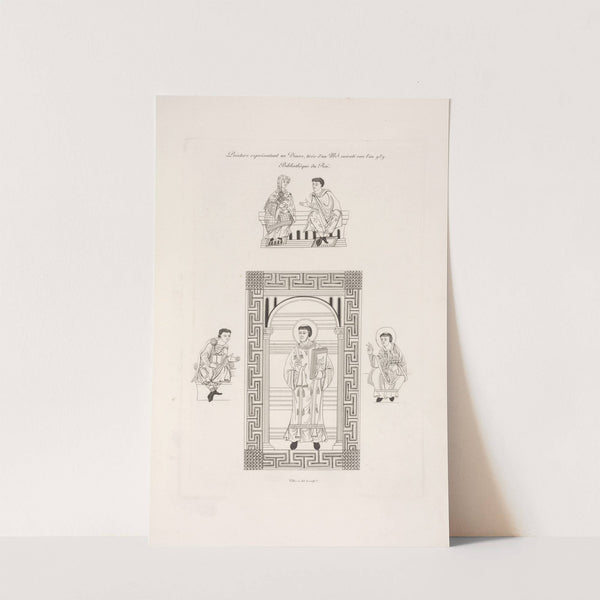 Peinture représentant un diacre, tirée d&#039;un MS. exécuté vers l&#039;an 989. by Nicolas Xavier Willemin