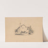Pencil exercise, no. 9 - thatched-roof house by Richard Sanger Smith