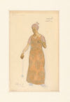 Pénélope – maquette de costume – Mélanthe, première fileuse (Lucy Vuillemin) (1923)