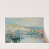Péniche Et Bord De Seine Animé Près De Rouen by Albert Lebourg
