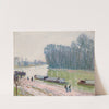 Péniches sur le Loing (1896) by Alfred Sisley