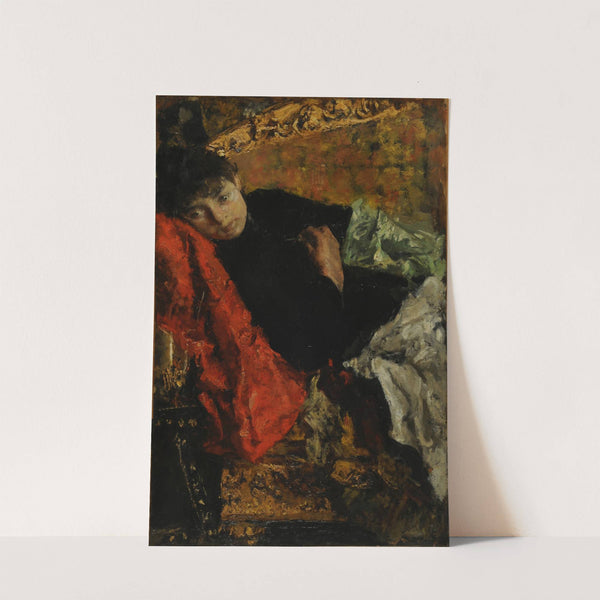 Pensive (circa 1888-1890) by Antonio Mancini