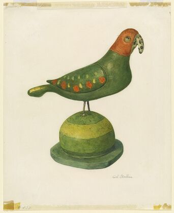 Pensylvania German Carved Bird — size preview