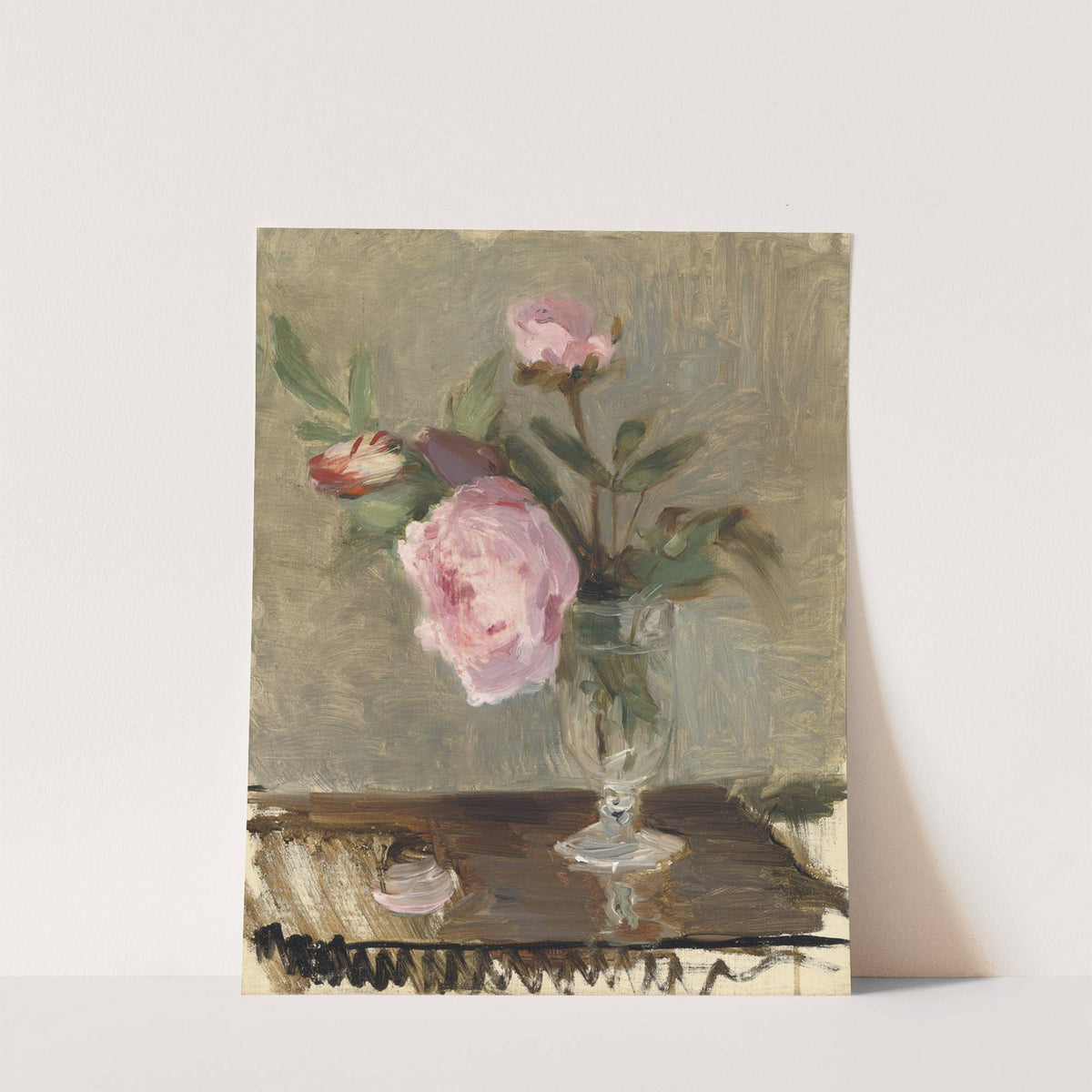 Peonies (c. 1869) by Berthe Morisot