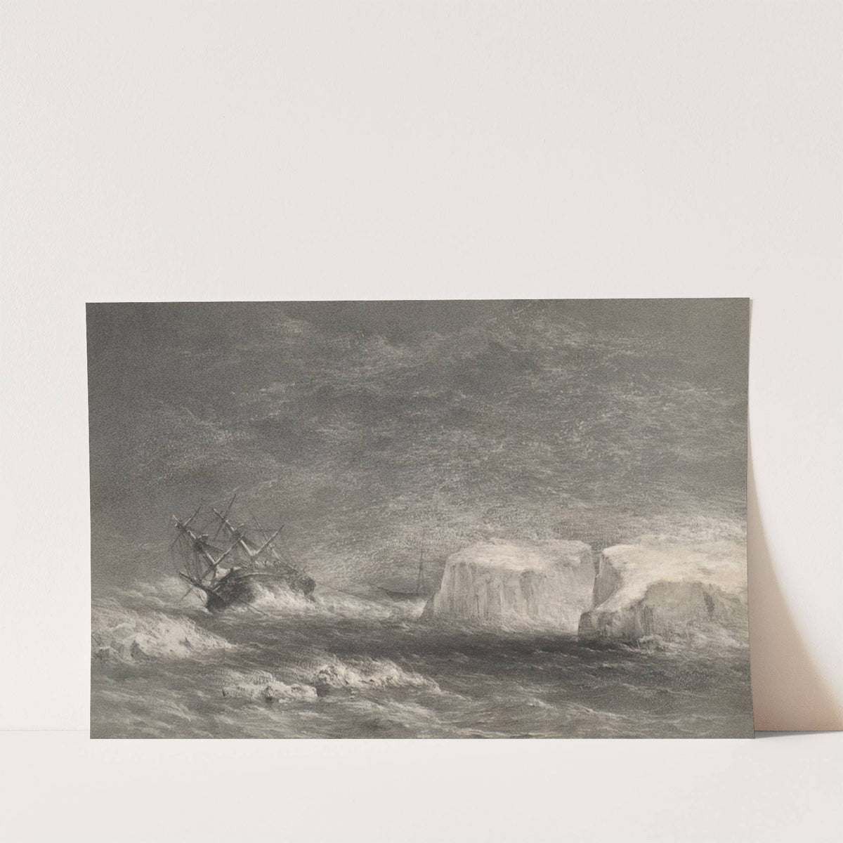 Perilous position of H.M.S. Assistance and Pioneer, on the evening of the 12th of October, 1853.—Disaster Bay by Walter William May
