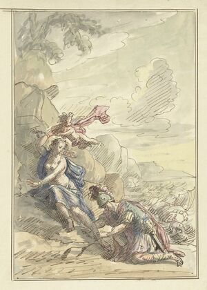 Perseus bevrijdt Andromeda