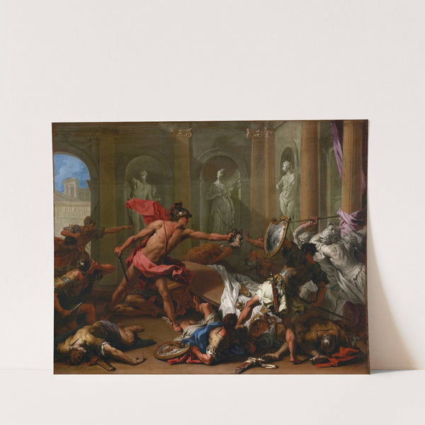 Perseus Confronting Phineus With The Head of Medusa by Sebastiano Ricci