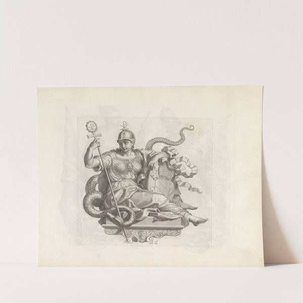 Personificatie van het Heilig Rome met het wapen van paus Eugenius IV (1673-1743) by Robert van Audenaerde