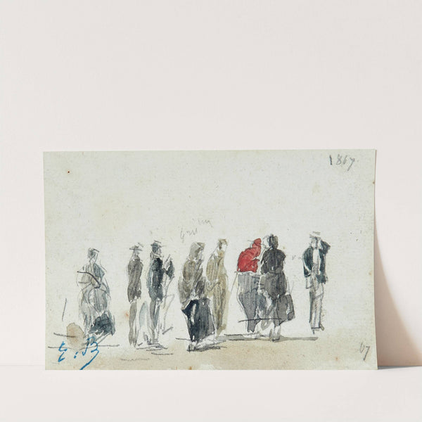 Personnages (1867) by Eugène Boudin