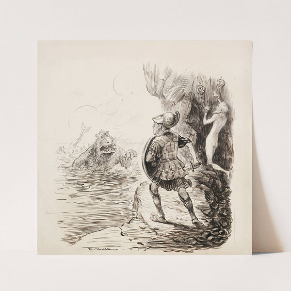 Persous and Andromeda (1913) by William Henry Walker