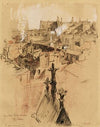 Perspective de toits dans le quartier de Notre-Dame