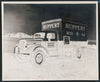 Perspective drawing of painted design of Mack delivery truck ‘Ruppert Beer Ale’