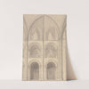 Perspective Elevation of Part of the Abbey Church of Saint Stephen at Caen, Normandy (1818) by John Sell Cotman