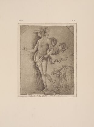 Perugino – Study of Mercury for ceiling of the Cambio in Perugia