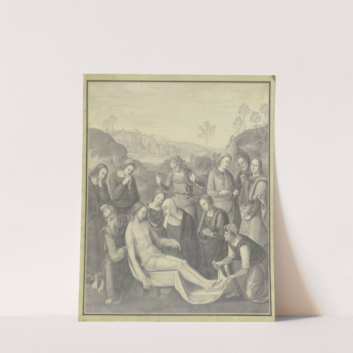 Peruginos Beweinung im Palazzo Pitti in Florenz by Nikolaus Hoff