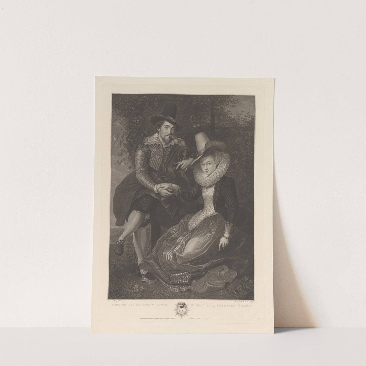 Peter Paul Rubens with his first wife Isabella Brant by Carl Ernst Christoph Hess