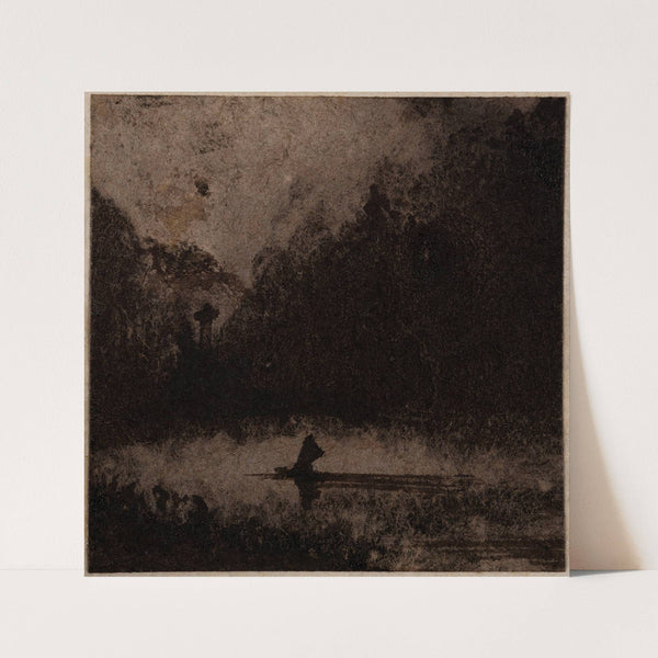 Petite barque sur un lac by Victor Hugo