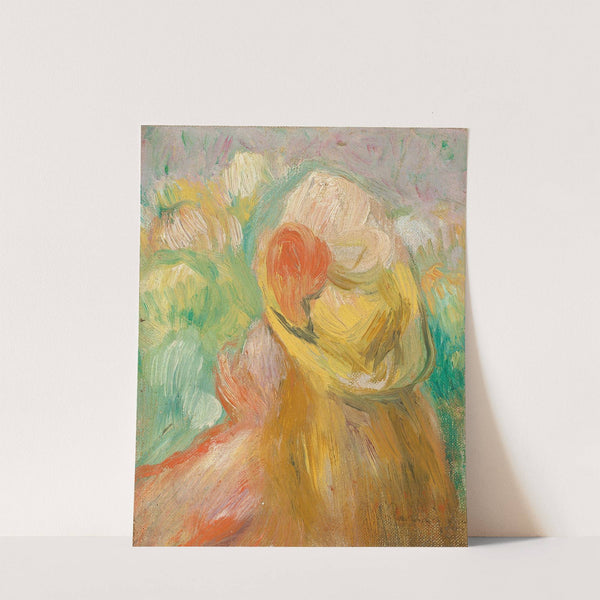 Petite fille au chapeau jaune by Pierre-Auguste Renoir