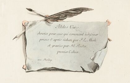 Petites Vües choisies pour ceux qui comencent à dessiner prises d’après nature par J.L. Aberli et gravèes par H. Rieter (1782)
