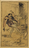 Petruchio throws the meat about the floor (1899-1909)