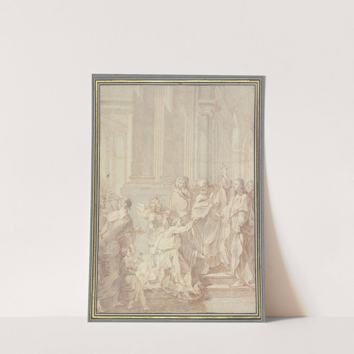 Petrus und Johannes heilen einen Lahmen by Jean Jouvenet