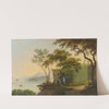 Petters-Insel auf dem Bielersee by Johann Heinrich Bleuler