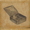 Pewter Box with Two Compartments