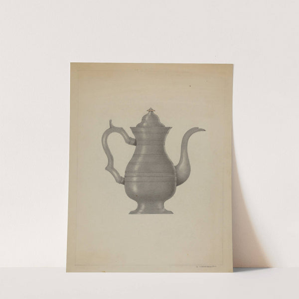 Pewter Coffee Pot by A. Zaidenberg