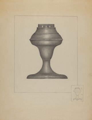 Pewter Lamp