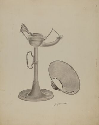 Pewter Lamp