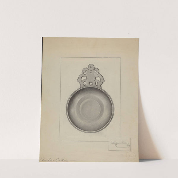 Pewter Porringer by Charles Cullen