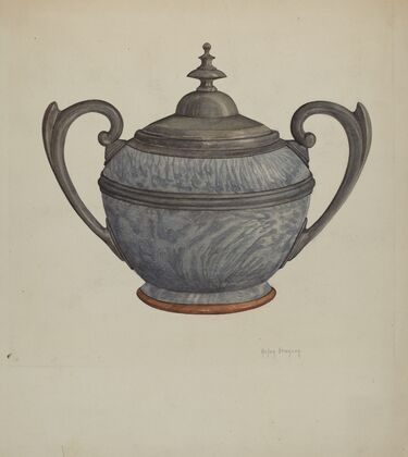 Pewter Sugar Bowl