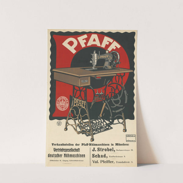 Pfaff. Vertriebsgesellschaft deutscher Nähmaschinen in München (1912) by Ludwig Hohlwein